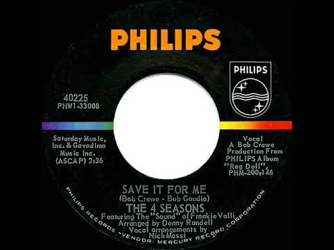1964 HITS ARCHIVE: Save It For Me - Four Seasons