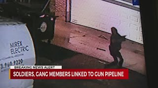 Soldiers, gang members linked to gun pipeline