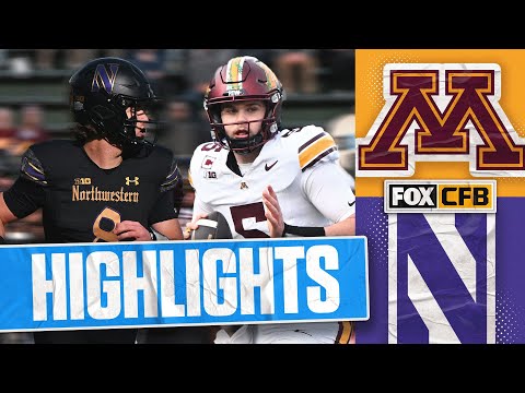 Minnesota Golden Gophers vs. Northwestern Wildcats Highlights | FOX College Football