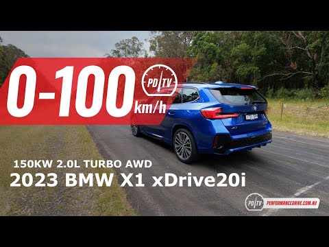 2023 BMW X1 xDrive20i M Sport 0-100km/h & engine sound