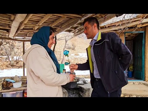 Halima's concern about the harsh conditions of nomadic life and Asghar's efforts to make her happy