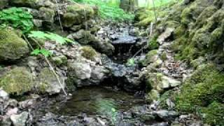 preview picture of video 'Little waterfall in the settlement  Glāžšķūņis, Latvia.'