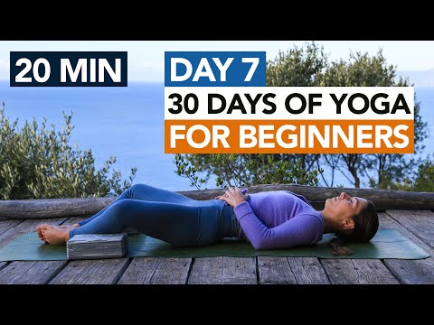 20 Min Gentle Yoga Routine (Day 7) 30 Days of Yoga For Beginners thumbnail