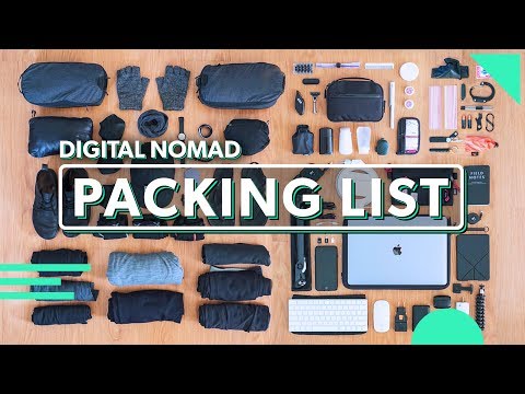 The Ultimate Digital Nomad Packing List | 81 Items For Minimalist Carry On Travel Video