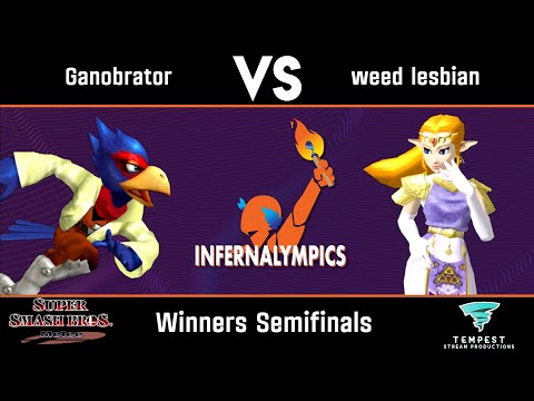 Ganobrator (Falco) VS weed lesbian (Zelda) - Winners Semifinals - Domino Effect: Infernalympics
