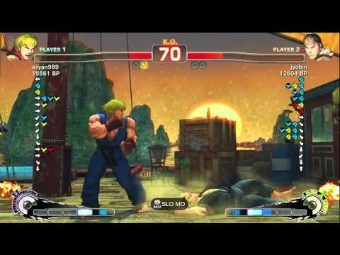 jyobin [Ryu] vs asyan989 [Ken] SSF4 Japanese Online Ranked Matches - TRUE-HD