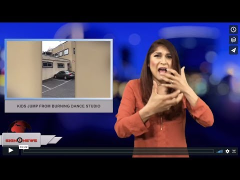 Kids jump from burning dance studio (ASL - 4.10.18)