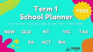 Term 1 2023 School Planner Australia
