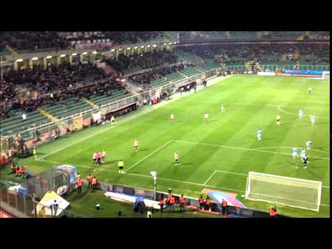 Palermo Napoli 3    1 gol di Vazquez dalla curva sud passaggio di Dybala
