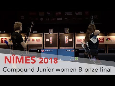 Sunniva Lislevand v Sadie Tesch – compound junior women's bronze final | Nimes 2018