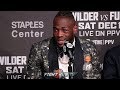 DEONTAY WILDER'S FULL POST FIGHT PRESS CONFERENCE - WILDER VS FURY POST FIGHT