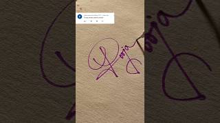 Download lagu How to make a sign letter P #Pooja signature style #calligraphy signature style name P mp3