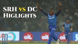 SRH VS DC:MATCH 30 | IPL 2019 HIGHLIGHTS | SUNRISERS VS DELHI CAPITALS