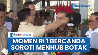 Momen Prabowo Angkat Topi Menhub, Lihat Kepalanya Mulai Botak Gara-gara Kerja di Kabinet