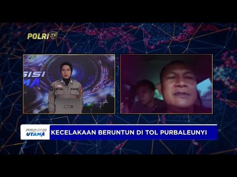 LIVE REPORT - POLRES PURWAKARTA  KECELAKAAN BERUNTUN DI TOL PURBALEUNYI
