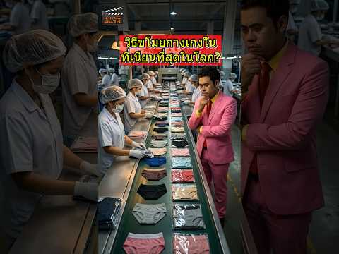 วิธีขโมยกางเกงในที่เนียนที่สุดในโลก #ฉากนี้มันได้ #คลิปตลก #ขำขัน #ฮาๆ #กางเกงใน #ขโมยของ #สาวโรงงาน