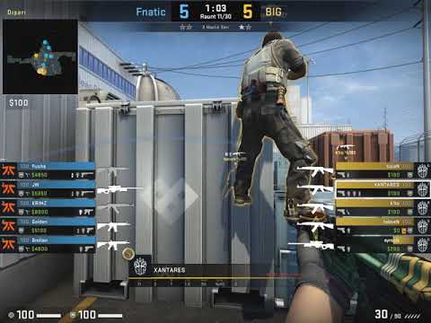 Xantares Peek CS:GO POV XANTARES BIG  vs FNATIC (de_nuke) (30/16)