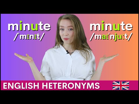 通過發音和練習句子學習英語異名 MINUTE (Learn the English Heteronym MINUTE with Pronunciation and Practice Sentences)