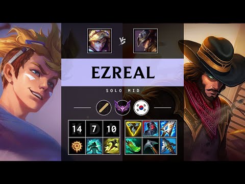 Ezreal Mid vs Twisted Fate - KR Master Patch 25.12
