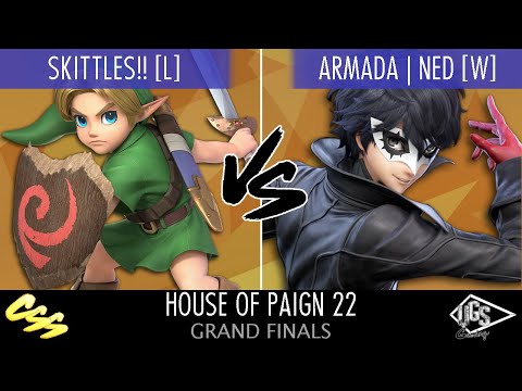 [House of Paign 22] Grand Finals: SKITTLES!! [L] (Young Link) vs. Armada | Ned [W] (Joker, Chrom)