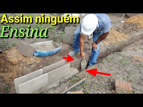 Como fazer alicerce de muro segredos revelado!