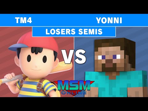 MSM Online 41 - TM4 (Ness) Vs. Yonni (Steve) Losers Semis - Smash Ultimate