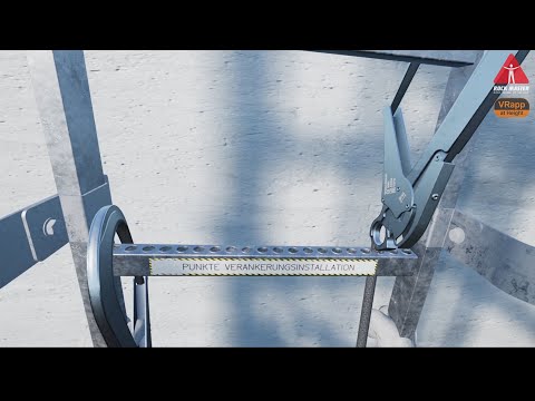 Klettern auf Steigleitern mit falldämpfenden Verbindungsmitteln