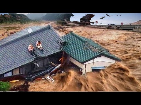 Extreme flooding।। Houses collapsed।। Disaterous conditions in Echeandía, Bolívar Ecuador