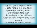 Ella Fitzgerald - I Gotta Right To Sing The Blues Lyrics