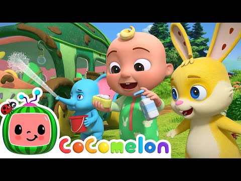 Bus Wash Song | CoComelon Animal Time Nursery Rhymes & Stories for kids