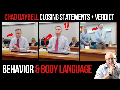 Chad Daybell Trial: Closing Arguments and Verdict Behavior and Body Language