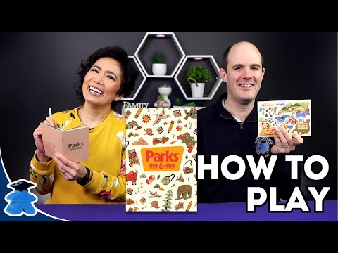 Parks Roll and Hike - Official How to Play. A Board Game Tutorial. Complete and concise