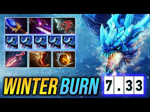 Winter Wyvern 7.33 Mid Aghs Burn | Dota 2 Pro Gameplay [Learn Top Dota]
