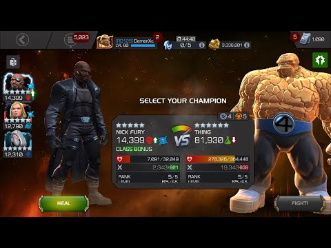 Alliance Quest Season 7 Map 7 Day 4  Nick Fury Vs Thing