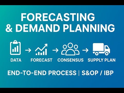 End-to-End Forecasting & Demand Planning | S&OP & IBP Explained Step by Step
