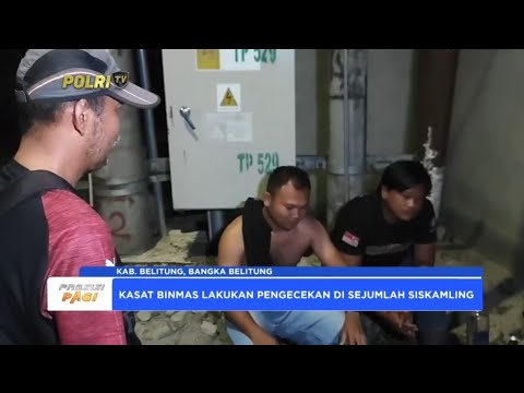 SATBINMAS POLRES BELITUNG TINJAU POSKAMLING JELANG PILKADA