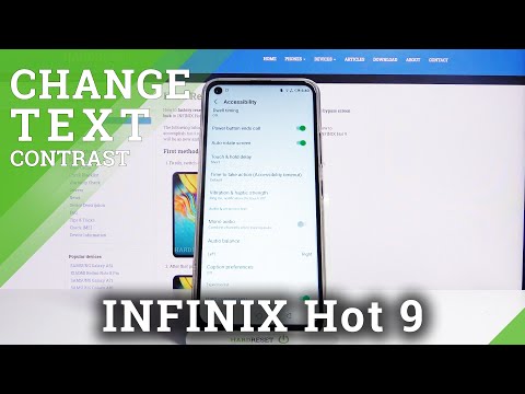 How to Enable High Contrast Text in Infinix Hot 9 – Access Visibility Settings