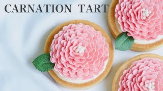 [EngSUB]어버이날 스승의날 카네이션 타르트 Mother's Day Cake Carnation flower Tart