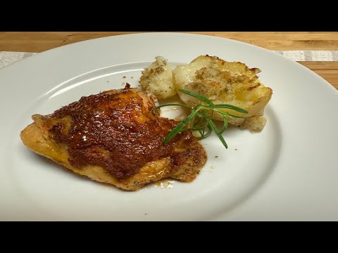 Delicious Apple Cider Chicken. Authentic Spanish Recipe.