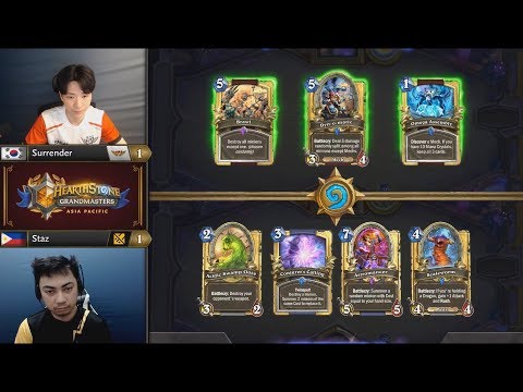 Surrender vs Staz | Hearthstone Grandmasters Asia-Pacific Week 1 Day 1 | GAME 3