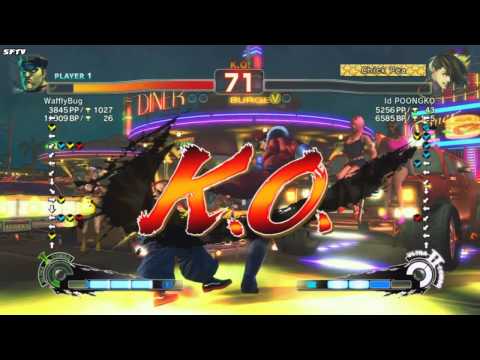 Poongko (Yang) Vs. WafflyBug (Bison) SuperStreetFigher4 AE (720p)