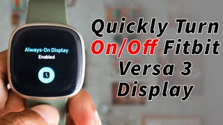 How To Turn On/Off Screen Wake On Fitbit Versa 3? 🤔