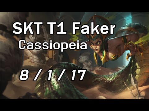 SKT T1 Faker Cassiopeia 8/1/17 VS Galio