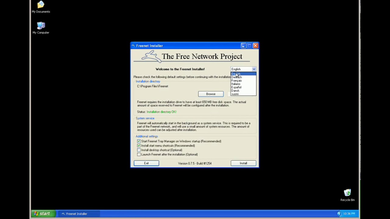 How to install Freenet on Windows