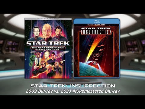 STAR TREK: INSURRECTION — Blu-ray Comparison (2009 vs. 2023)