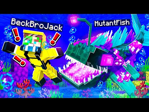 BeckBroPlays - *NEW* MUTANT FISH MONSTERS in MINECRAFT! (scary)