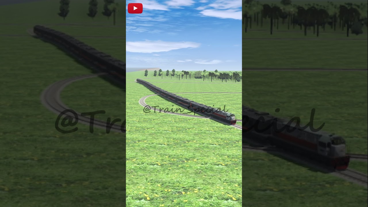 2 Kereta Api Melintasi Persilangan Rel Tikungan Bahaya #train #automobile #indianrailways #railway