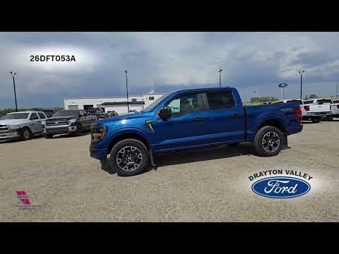 2024 Ford F-150 STX 4WD SuperCrew 5.5' Box in Blue for sale at Drayton Valley Ford in Drayton Valley, AB
