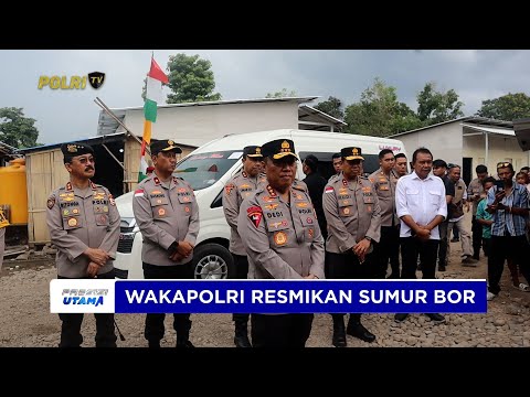 WAKAPOLRI RESMIKAN SUMUR BOR &amp; SERAHKAN BANTUAN BAGI PENGUNGSI LEWOTOBI