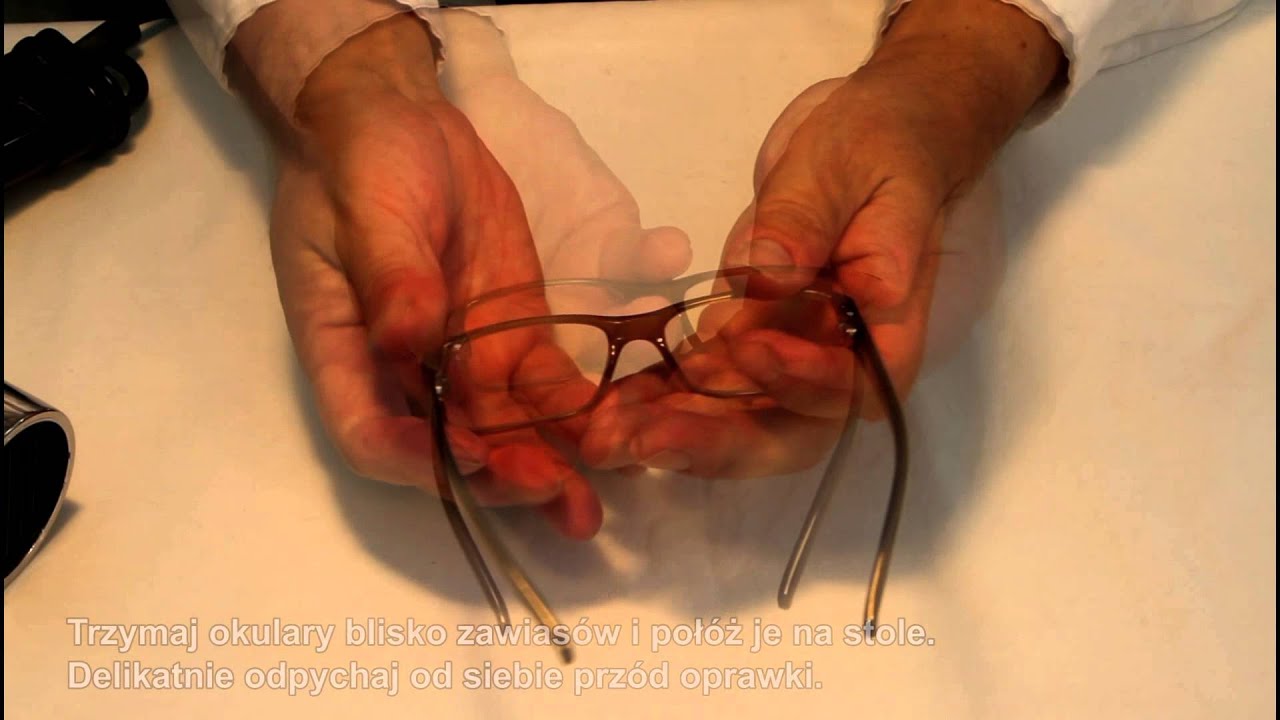 Zwężanie oprawki oktanowej, TR-90 lub plastikowej, która jest za szeroka. Napraw swoje okulary.